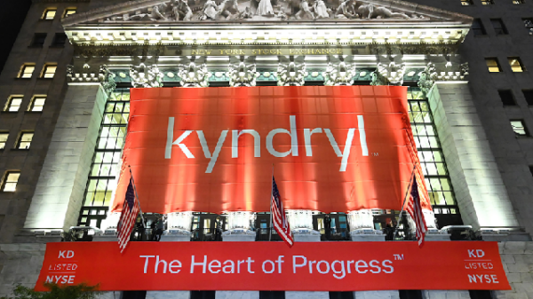 La Bolsa de Nueva York el día del estreno de Kyndryl.