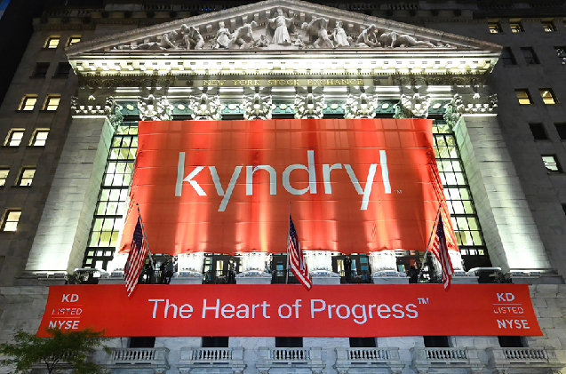 La Bolsa de Nueva York el día del estreno de Kyndryl.