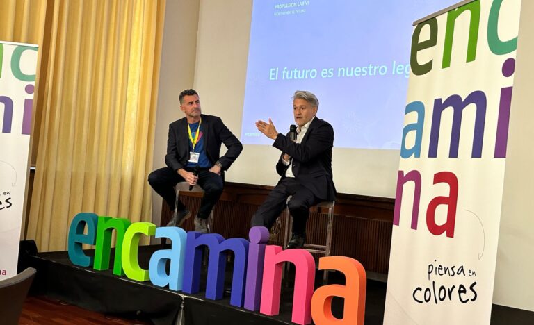 Hugo de Juan, CEO de Encamina, y Alberto Granados, presidente de Microsoft en España