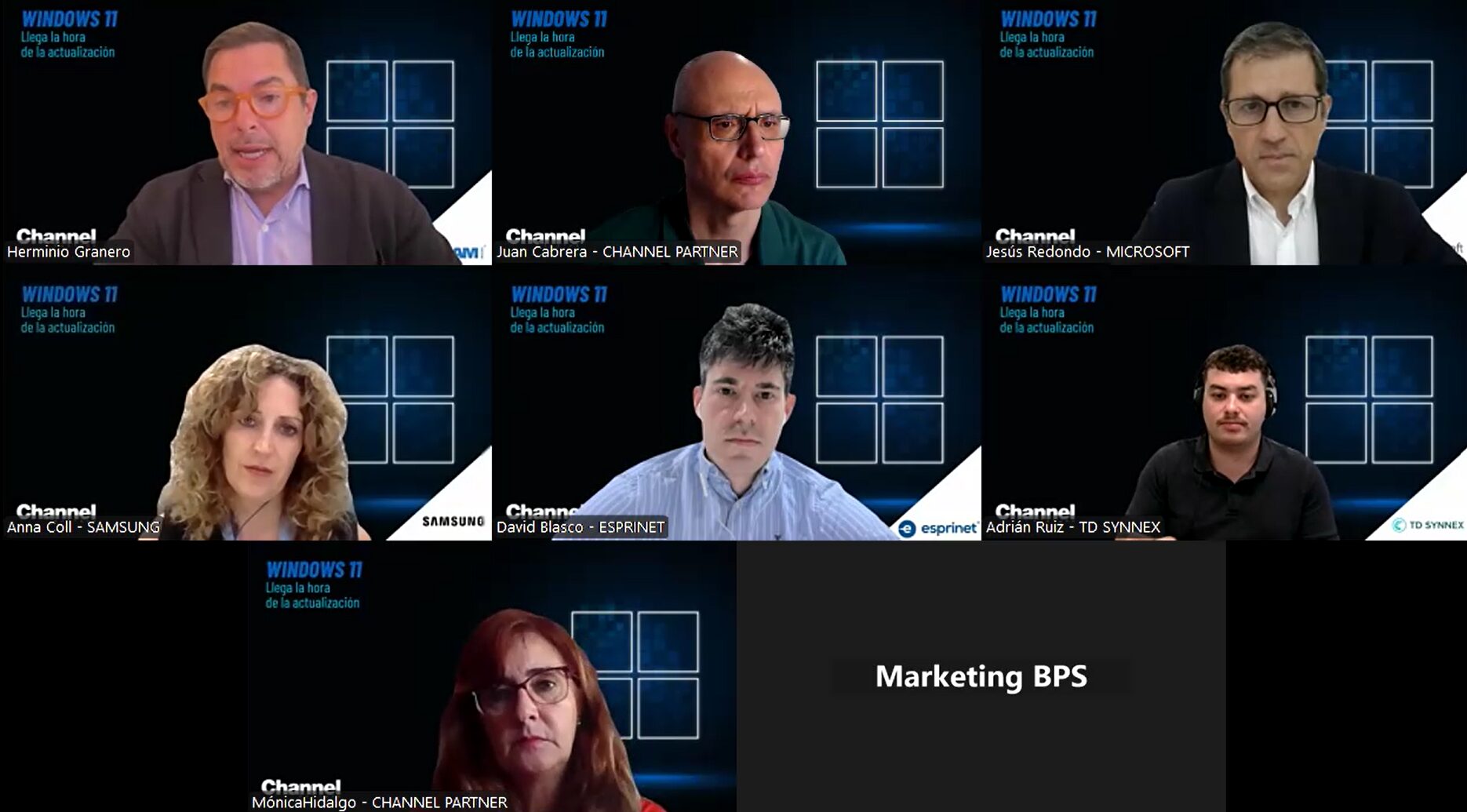 Participantes en el webinar sobre Windows 11 de CHANNEL PARTNER
