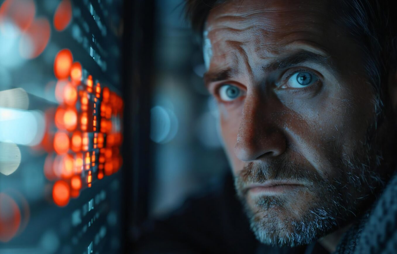 Persona que reacciona ante un ciberataque