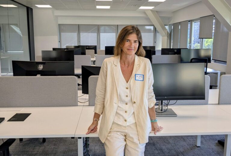 Lara Rodríguez, en las nuevas oficinas de Also en Madrid