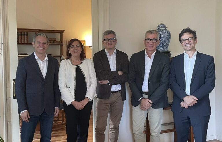 Josep Aragonés, segundo por la derecha, con el resto de socios de Squarepoint