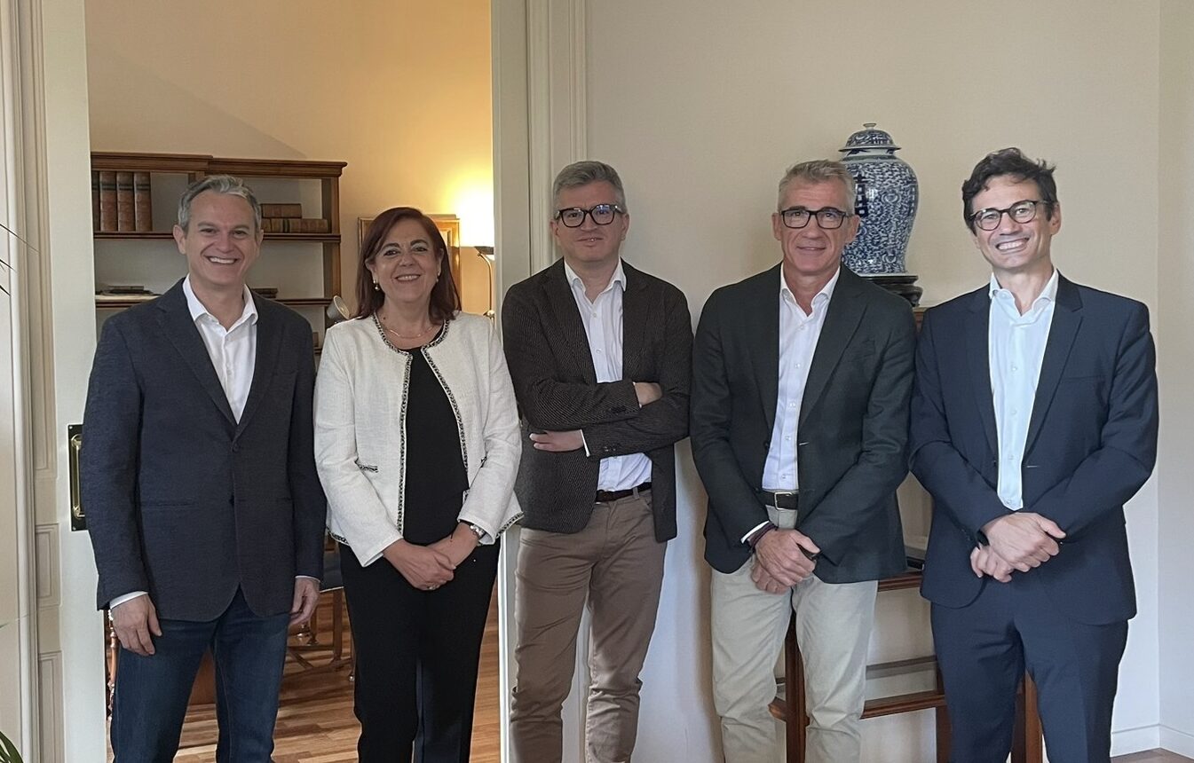 Josep Aragonés, segundo por la derecha, con el resto de socios de Squarepoint