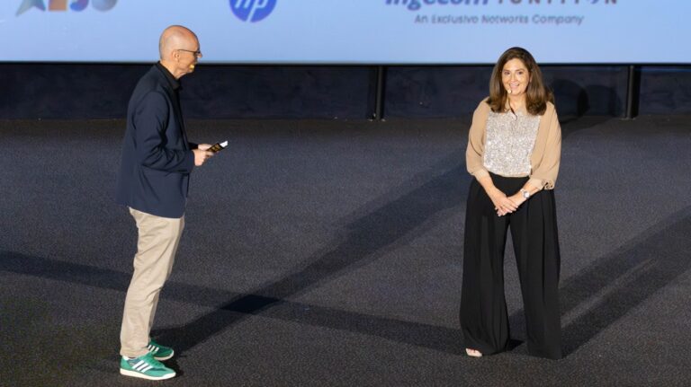 Juan Cabrera, redactor jefe de Channel Partner y Elena Montañés, country manager de Context