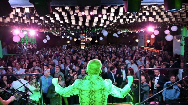 Rafa Sánchez, de La Unión, en la fiesta de Arrow