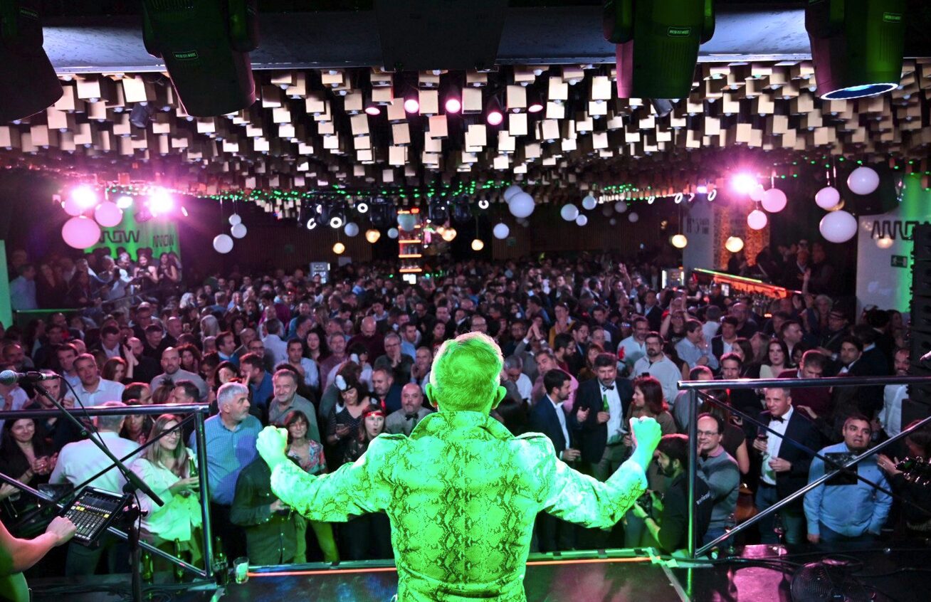 Rafa Sánchez, de La Unión, en la fiesta de Arrow