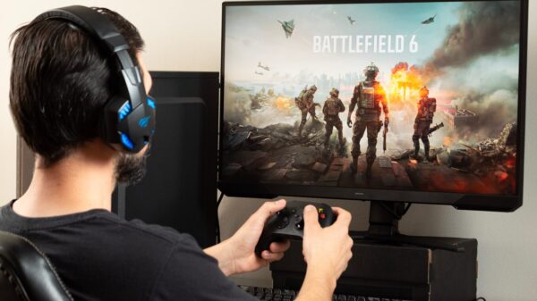 Un usuario juega con una Xbox