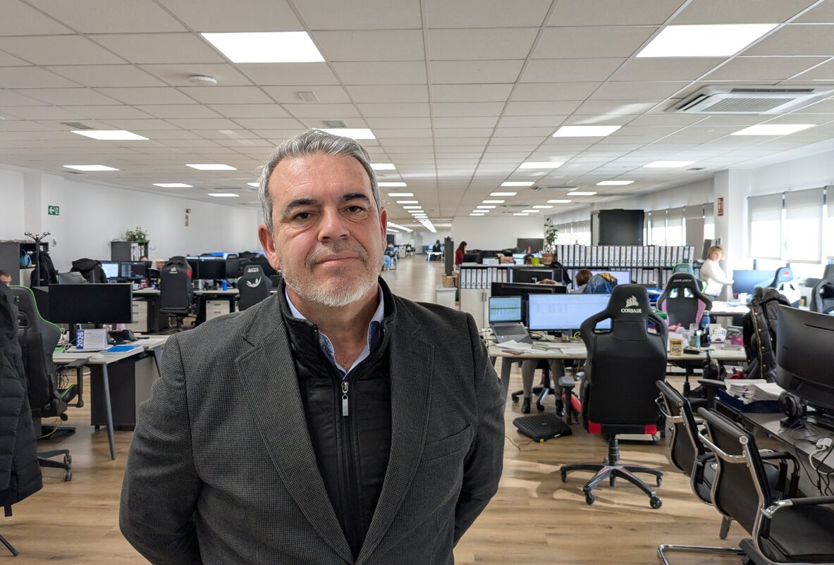 Pedro Quiroga, en las oficinas de MCR, en enero de 2026