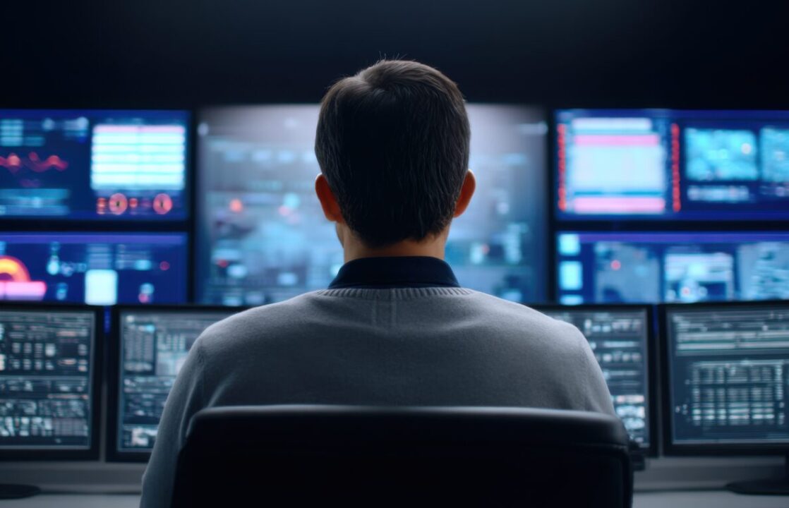 Un profesional trabaja en un SOC