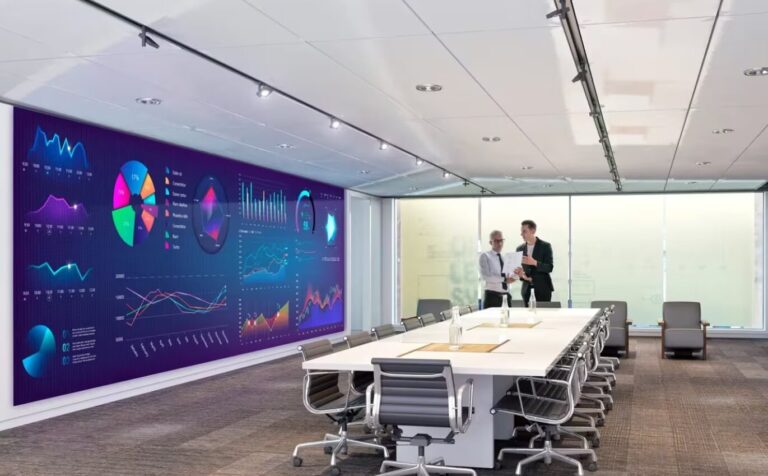 Sala de reuniones equipada con tecnología de Barco