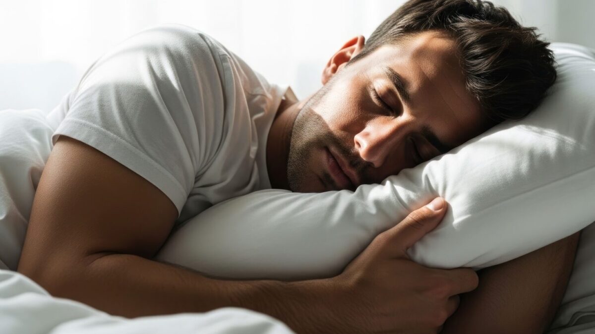 Una persona duerme profundamente