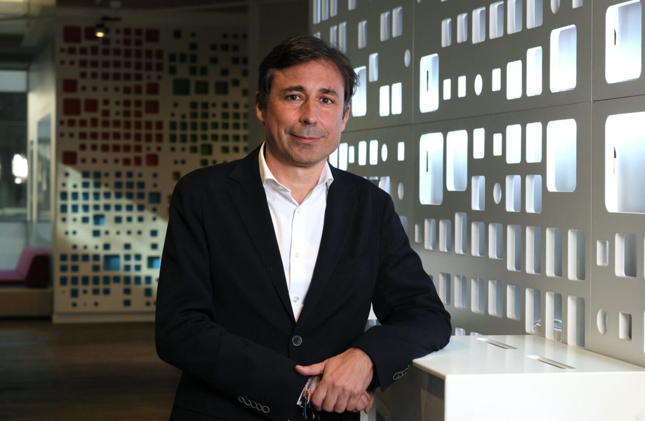 Paco Salcedo, presidente de Microsoft en España, en las oficinas de la compañía en Madrid