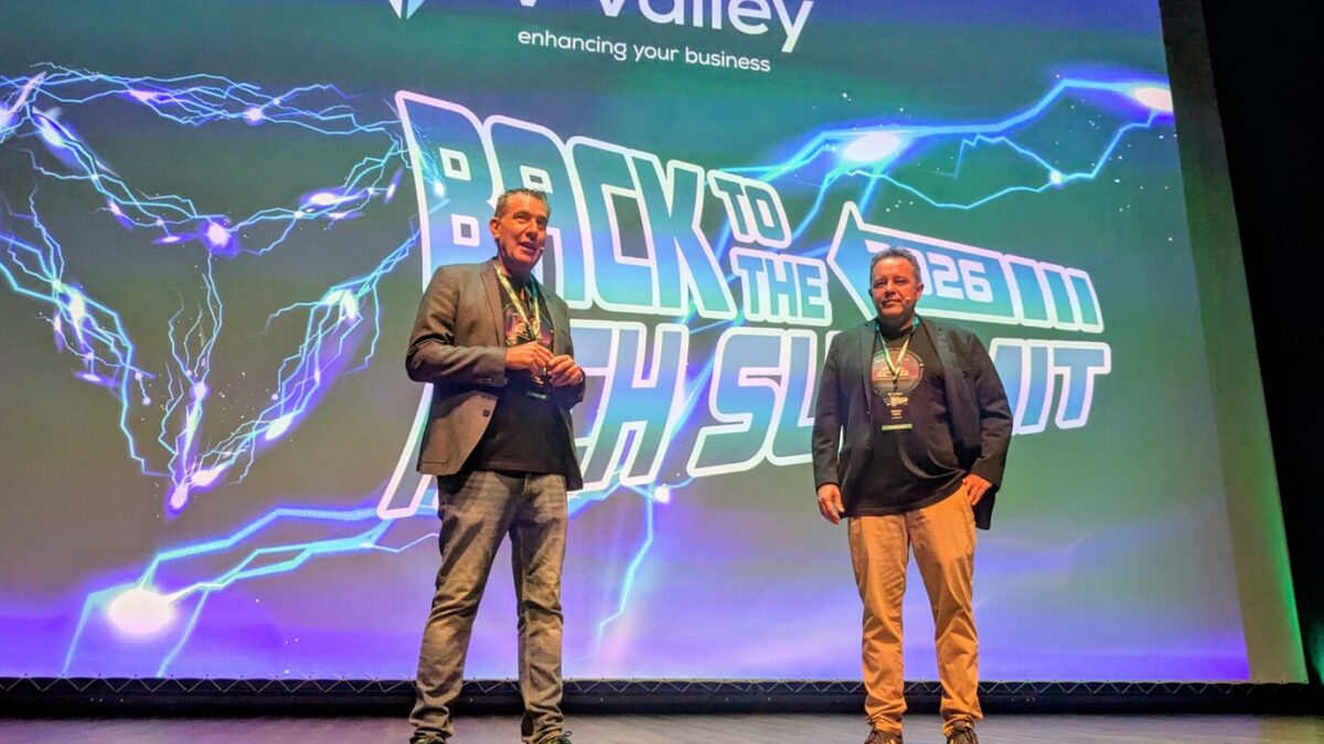 Hugo Fernández y Alberto Fernández, en el V-Valley Tech Summit 2026