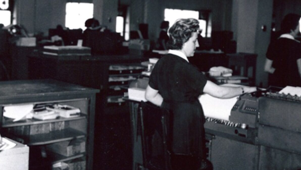 Máquina tabuladora de IBM en las instalaciones de Telefónica