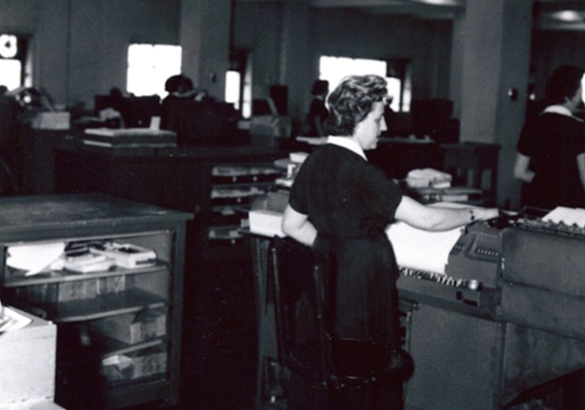 Máquina tabuladora de IBM en las instalaciones de Telefónica
