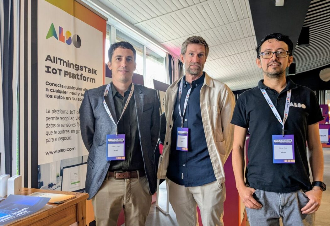 Parte del equipo de IoT de Also, con Jonas Paulsen en el centro