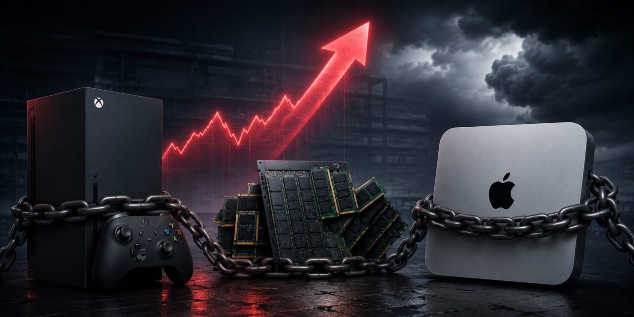 Subida de precios Mac y Xbox (ilustración generada por IA)