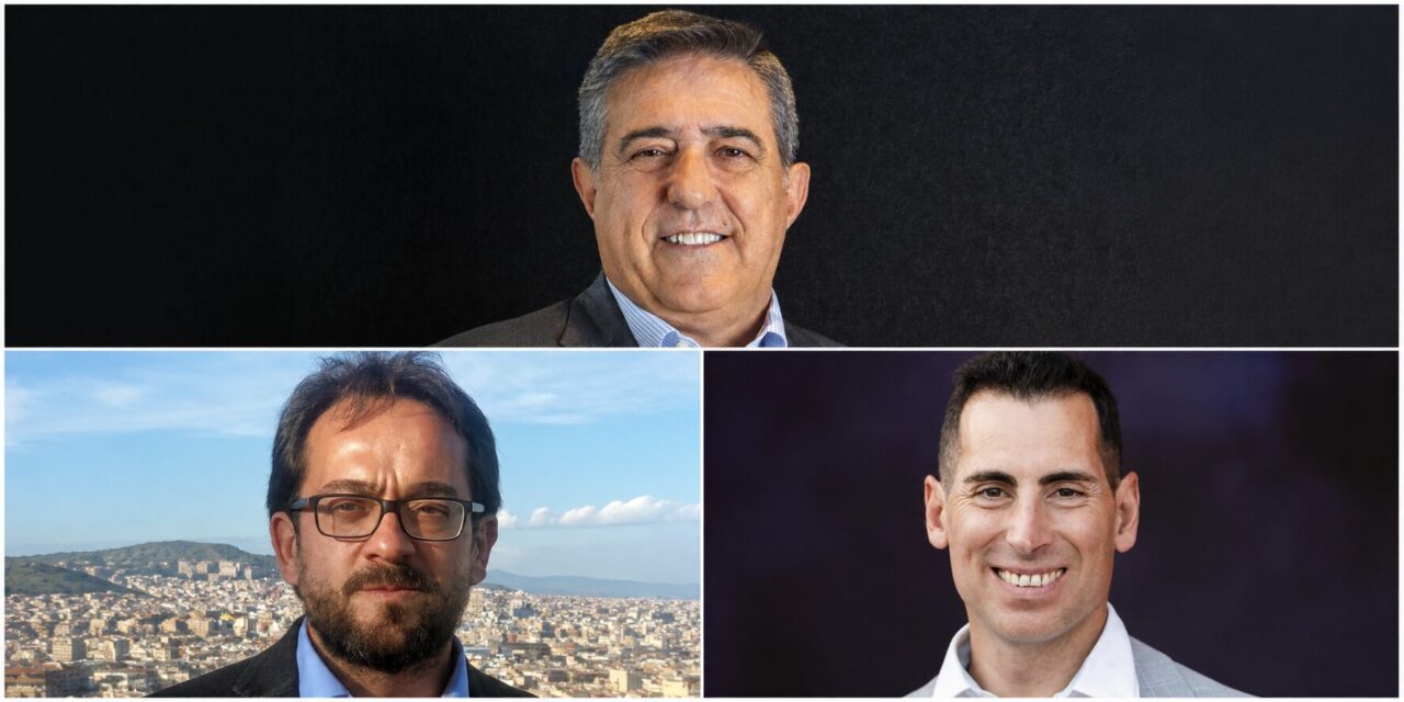 Cambios en Bechtle. Arriba, Juanjo Moneo, y abajo Fernando Ochoa y Juanma Bernal