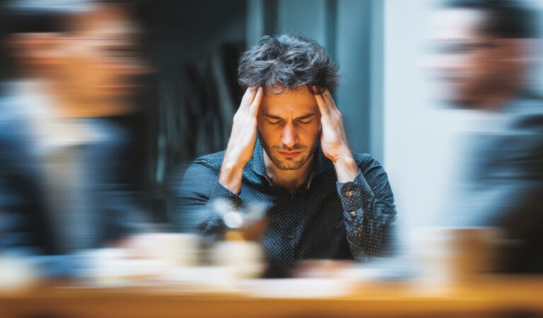 Un empleado sufre estrés