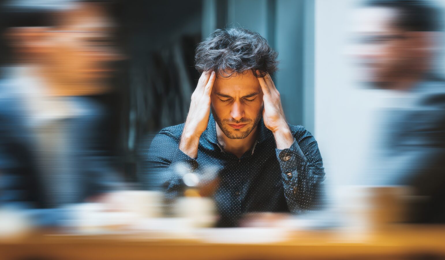 Un empleado sufre estrés