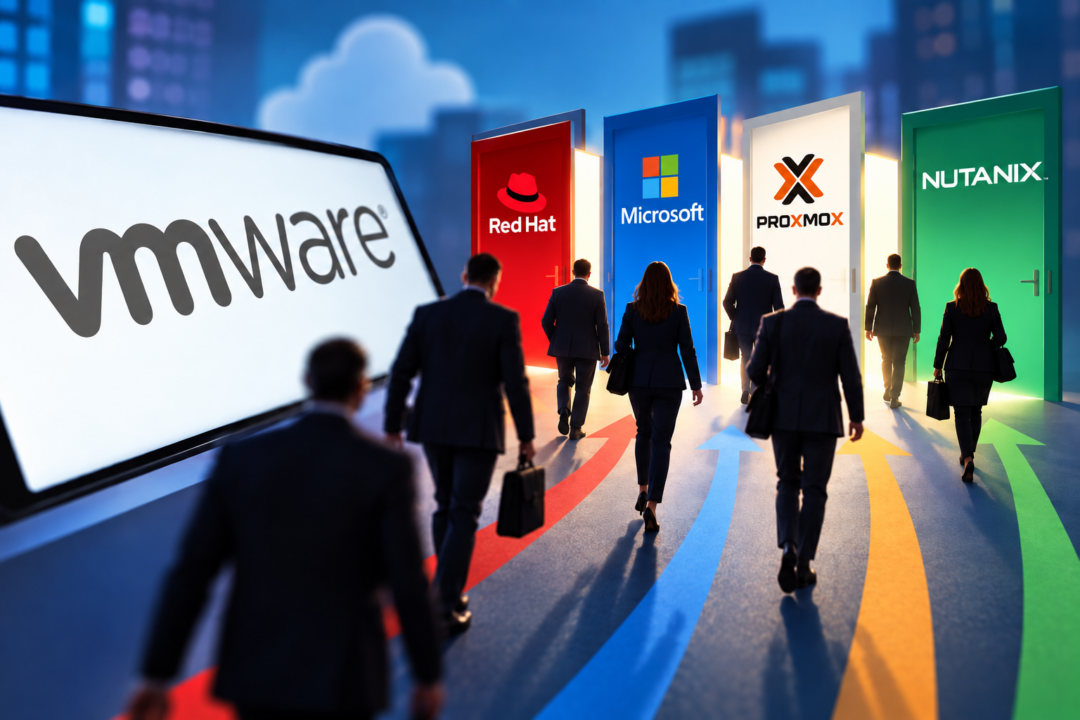 Imagen sobre mercado de virtualización creada con ayuda de la IA