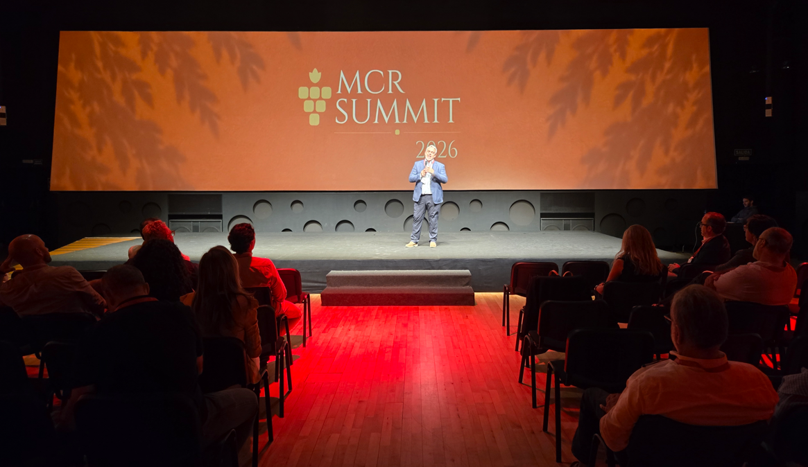 Pedro Quiroga, CEO de MCR, en el summit de AV de la compañía en Jerez