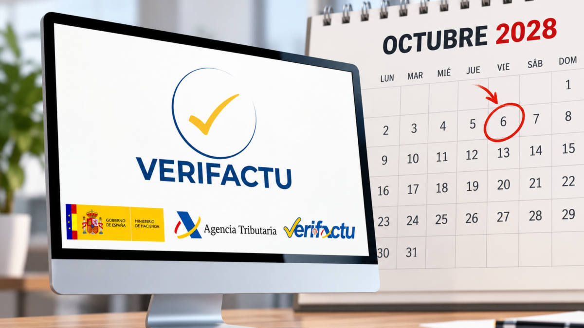 Verifactu con fecha límite de octubre de 2028